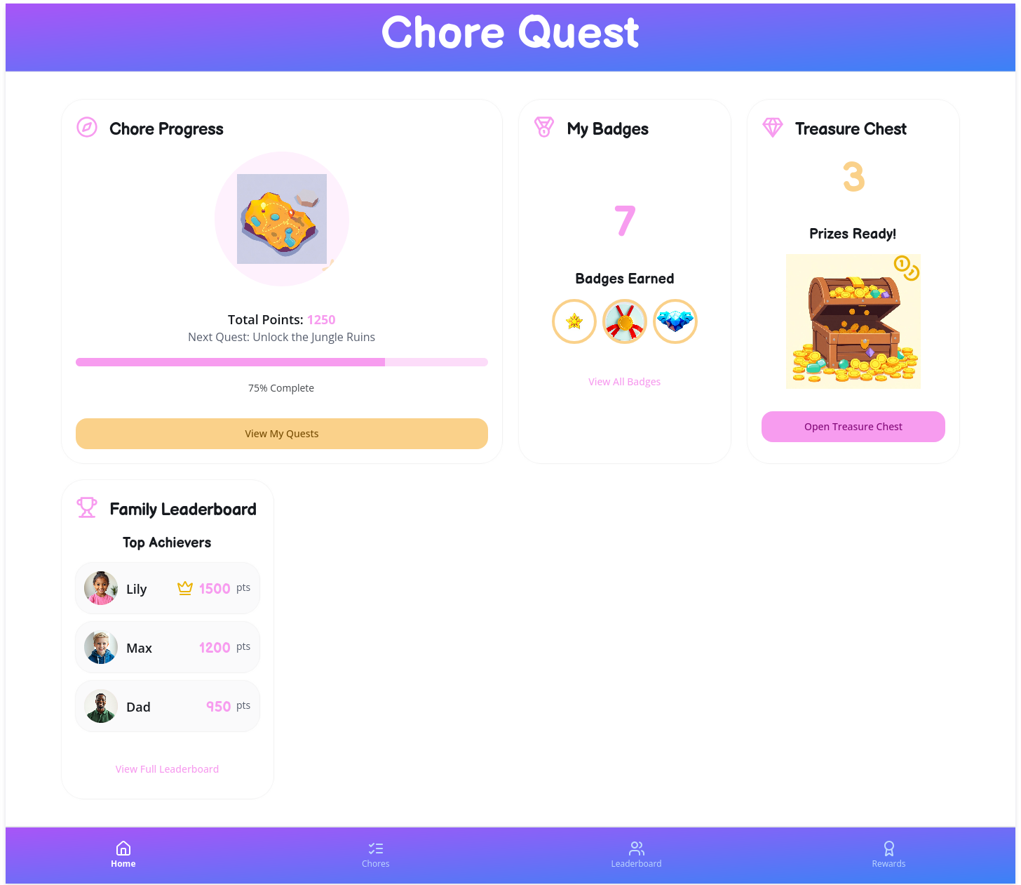 ChartOfChores Quest System
